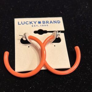 Lucky Brand! Hoop earrings! New without tags!